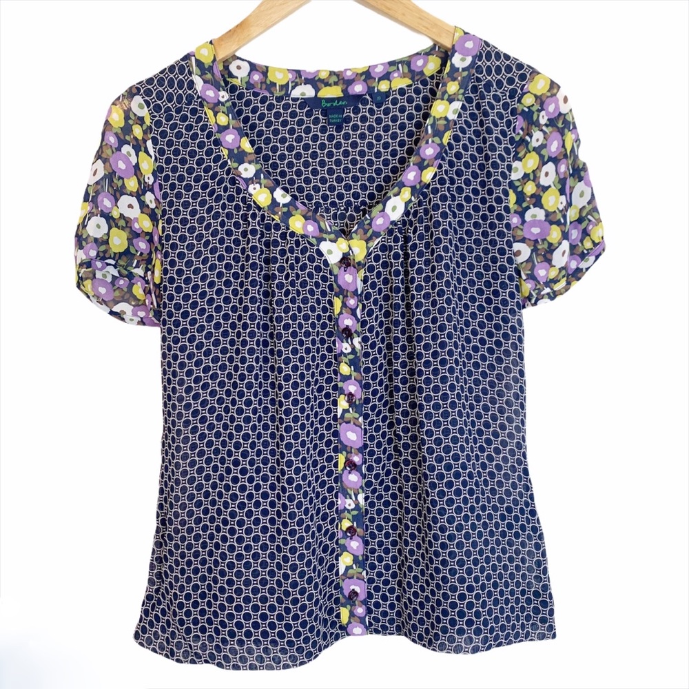 Boden Floral Women's Top  US SZ 6